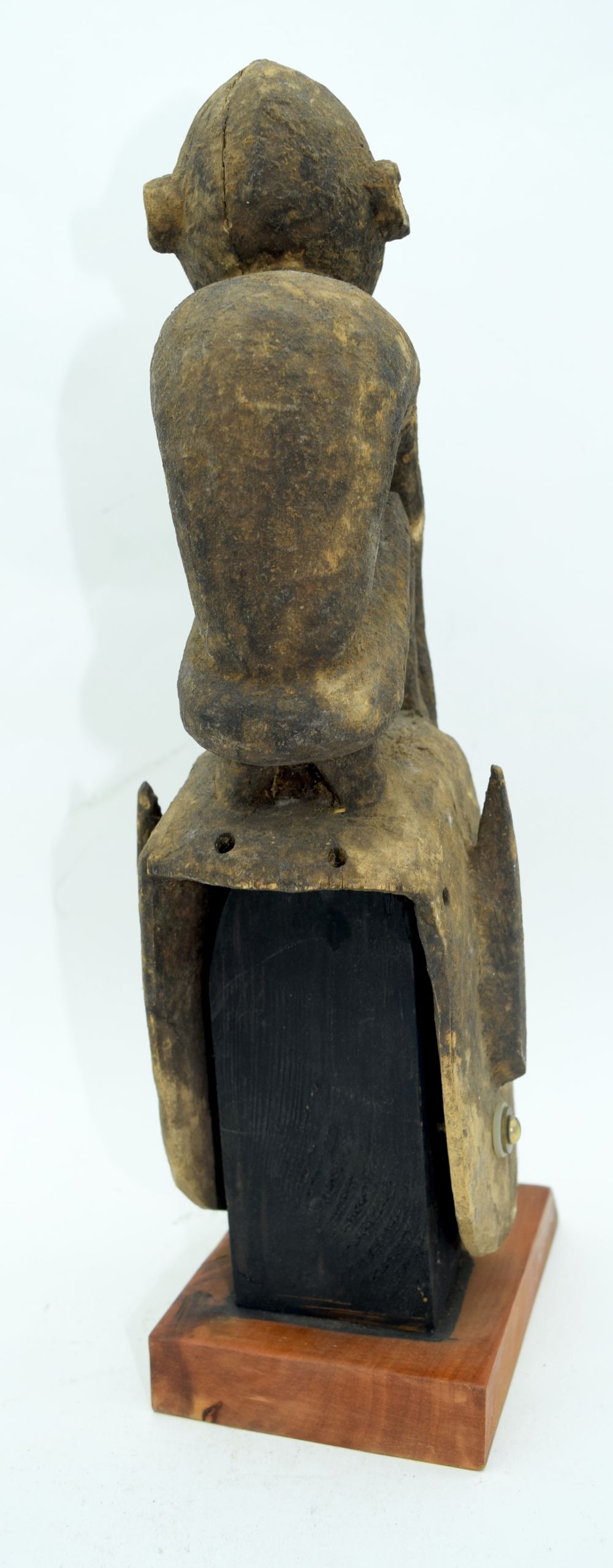 An African tribal Dogon Omino Mask set on a stand. 35cm - Image 3 of 4