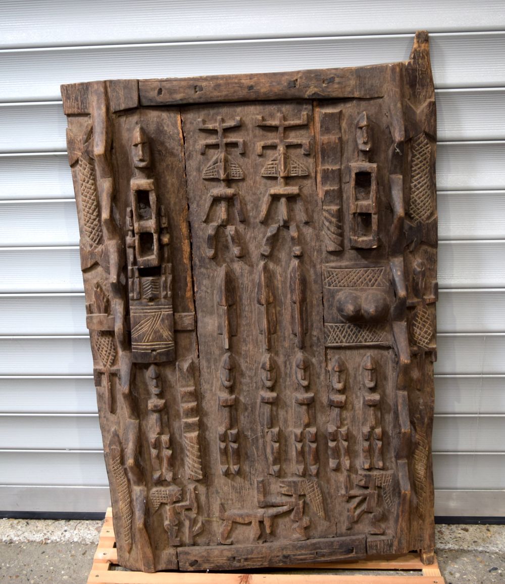 An African tribal Dogon Granary door. 102 x 66cm