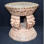 An African tribal Dogon stool. 39 x 38cm