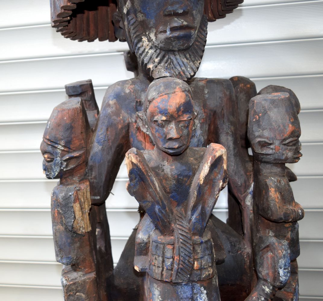 From a German collection, an African tribal Yoruba EPA mask. 144 x 50cm - Image 3 of 8