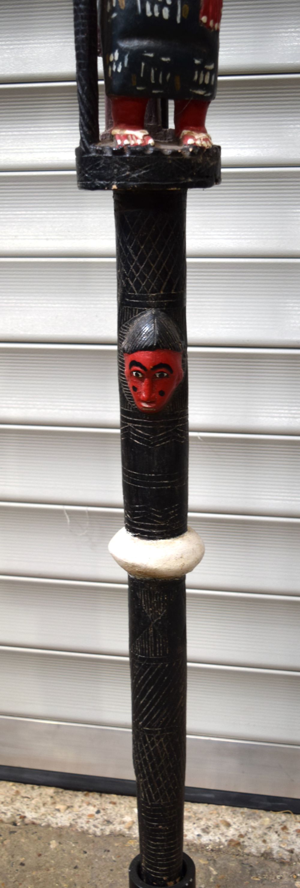 An African tribal Baule Royal staff. 177cm - Image 5 of 13