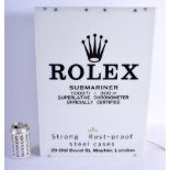 AN UNUSUAL ROLEX SUBMARINER DEALERS SHOP ILLUMINATED DISPLAY BOX 29 Old Bond Street, Mayfair, London