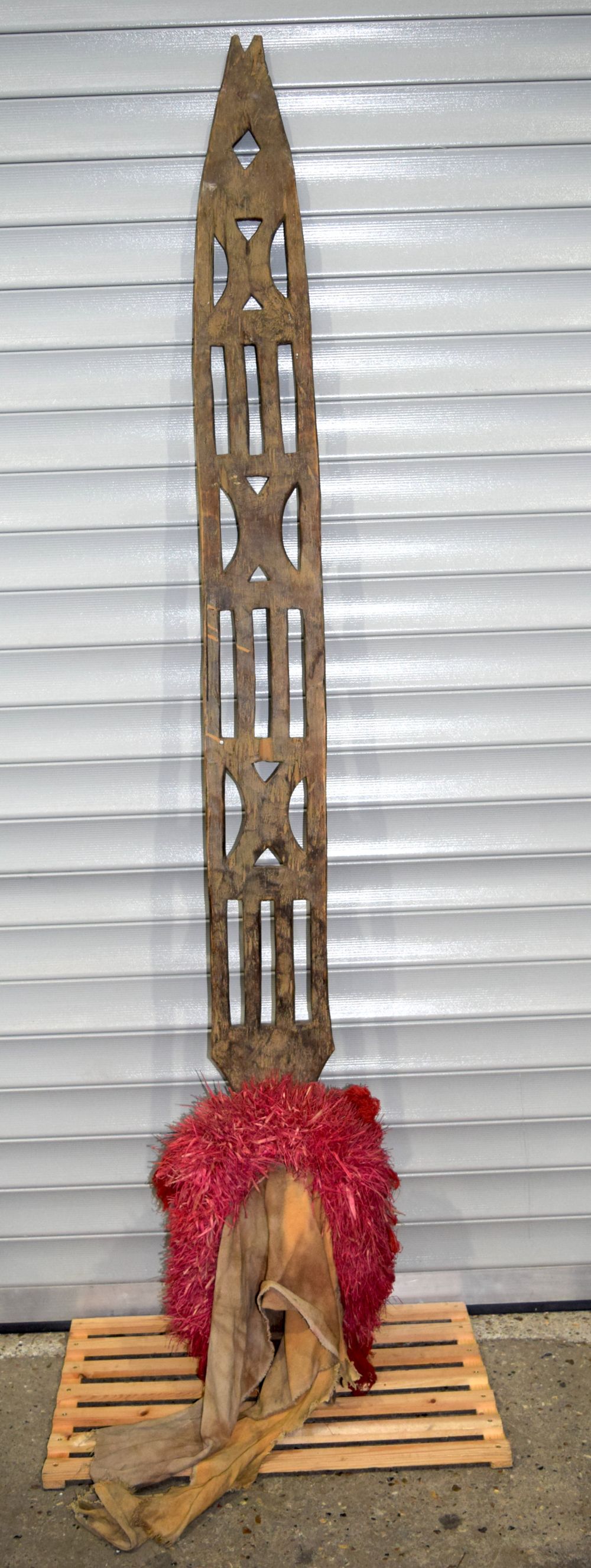 An African tribal Dogon Sirige mask. 213 x 38cm - Image 5 of 5