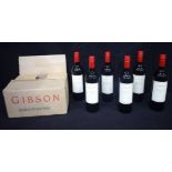 6 bottles of Gibson Barossa Vale Shiraz 2003. (6).