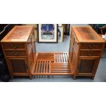 A 19th century Chinese Desk Elm wood framed with Hongmu inset. Double sided drawers (there are words