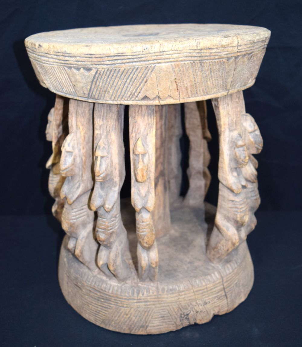 An African tribal Dogon stool. from the Hendrick de Roy Collection 42 x 36cm - Image 2 of 7