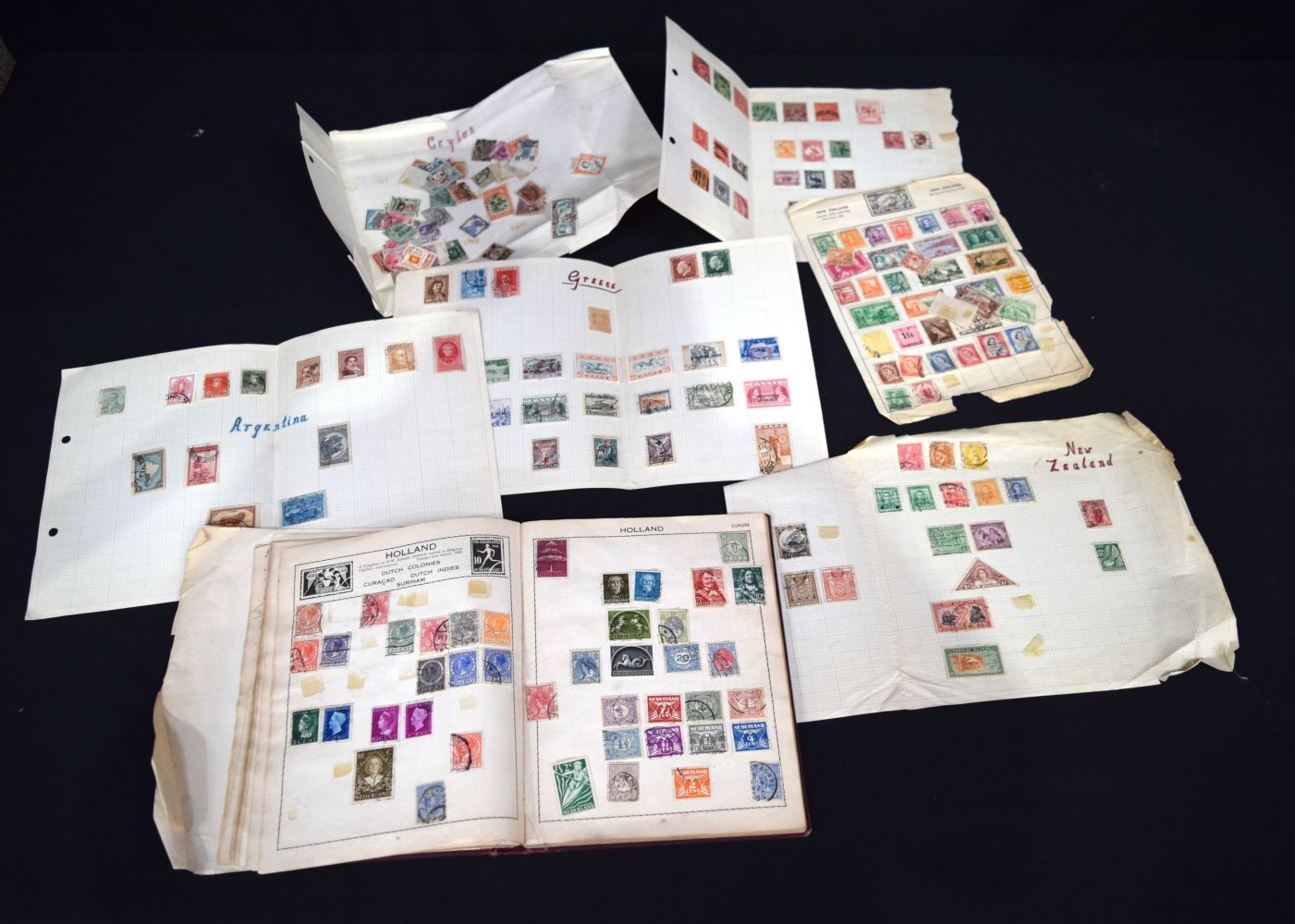 A stamp album containing world wide stamps. (Qty) - Image 2 of 7