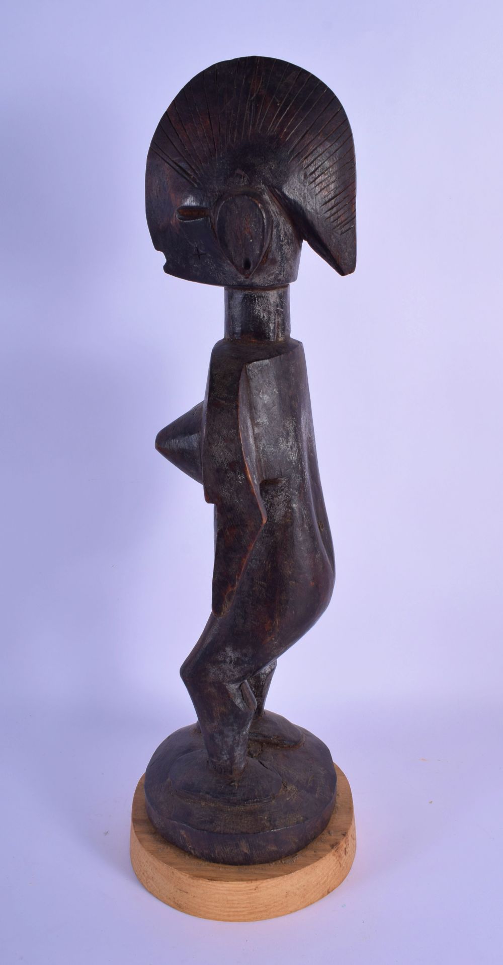 A TRIBAL AFRICAN BAMANA FERTILITY FIGURE. 49 cm high. - Image 2 of 5