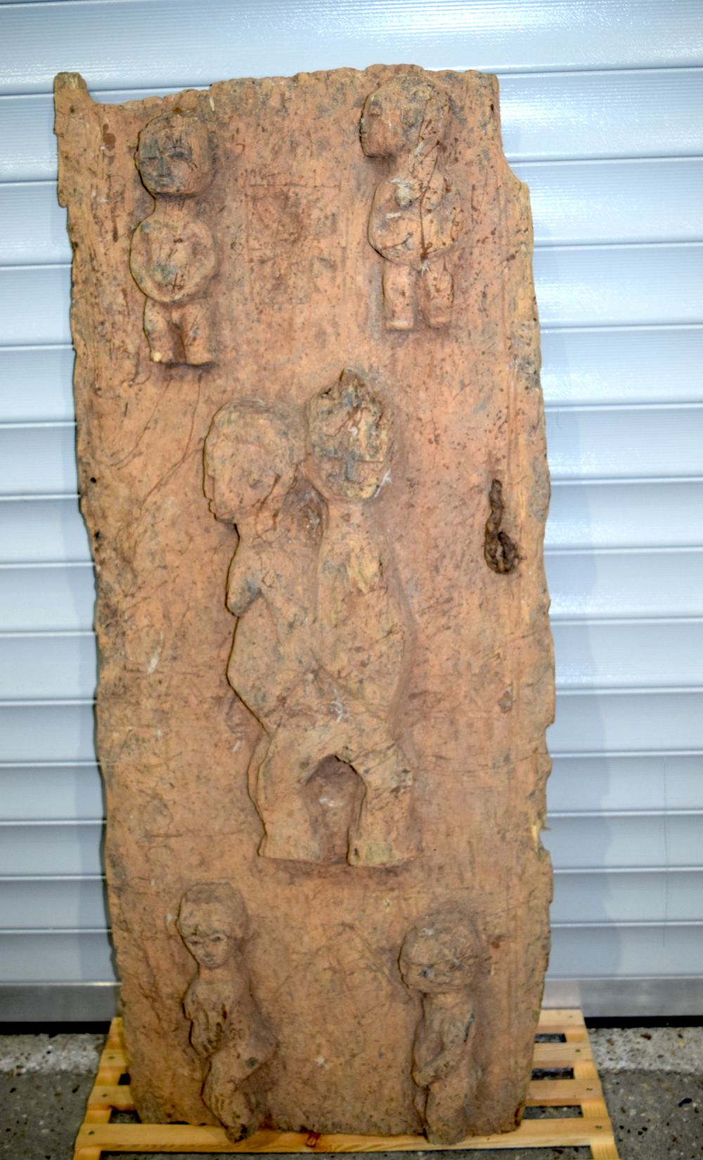 An African tribal Lobi door. 130 x 54cm