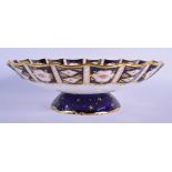 Royal Crown Derby large pedestal shaped bowl in pattern 2451 circa 1940’s. 8cm high, 26.5cm Diamete