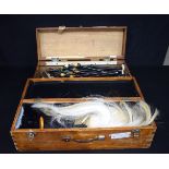 A large collection of Bag pipe parts Drones, Chanters, Blowsticks together with a Sporran etc (Qty).