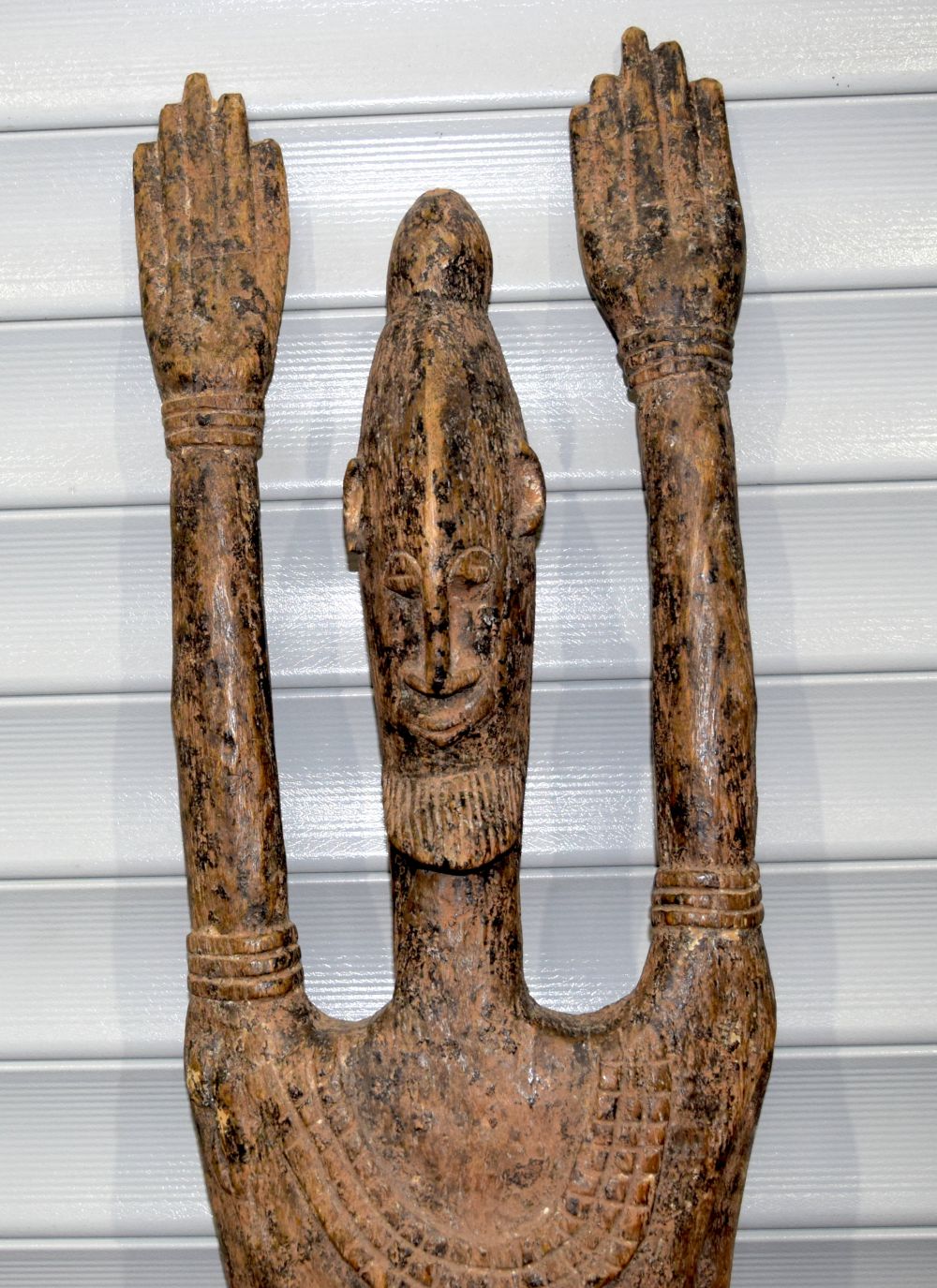 An African tribal rare Dogon Nommo ancestral board. 163 x 30cm - Image 2 of 5