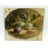 A small 19th Century oil on board by T Pelham 18 x 21cm.