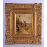 British School (20th Century) Oil on board, Hunting scene. Image 24 cm x 16 cm.