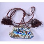 A CHINESE REPUBLICAN PERIOD CLOISONNE ENAMEL PURSE. 134 grams. 11 cm x 7 cm.