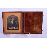 A VICTORIAN DAGUERREOTYPE. Image 6 cm x 4.5 cm.