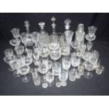 A quantity of glass ware (Qty)