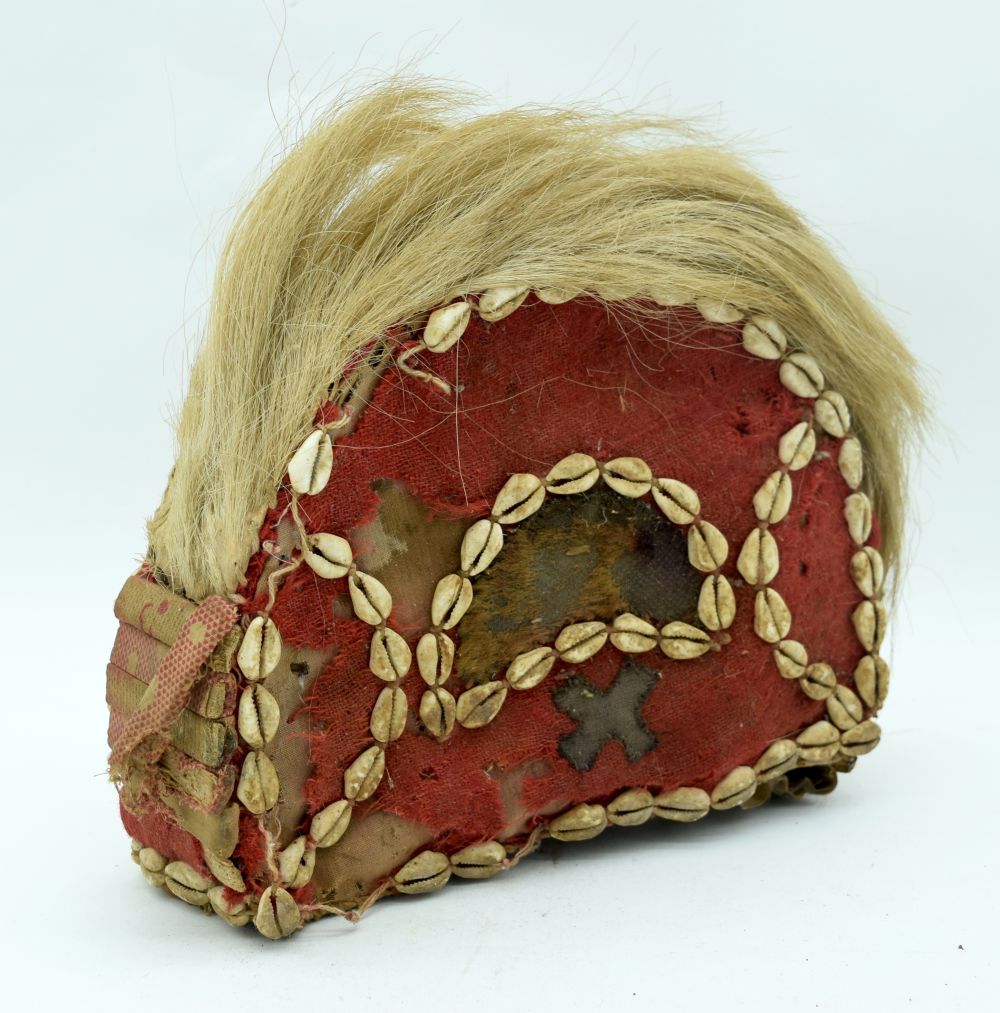 An African tribal Baule Trane diviners hat. 22 x 23cm - Image 2 of 5