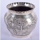 AN ANTIQUE INDIAN BOWL. 205 grams. 11 cm x 9 cm.