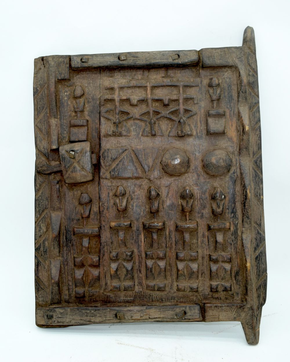 An African tribal decorative Dogon door. 36 x 26cm