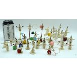 A collection of vintage plastic circus figures largest 7.5 x 12cm. (Qty).
