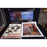 A Guinness poster together with a No fear poster and a Salvador Dali poster 61 x 92 cm (3).
