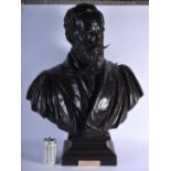 Walter Merrett (Early 20th Century) Bronze, Portrait of Sir William Crookes. Bronze 60 cm x 50 cm. N