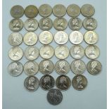 A collection of Queen Elizabeth II Crown coins 4th August 1980 (35).