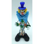 A vintage Murano glass clown 22cm.