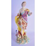A 19TH CENTURY FRENCH SAMSONS OF PARIS PORCELAIN FIGURE Derby Style. 28 cm high.