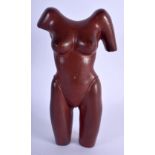 European School (C1950) Bronze, Red Torso. 18 cm x 8 cm.