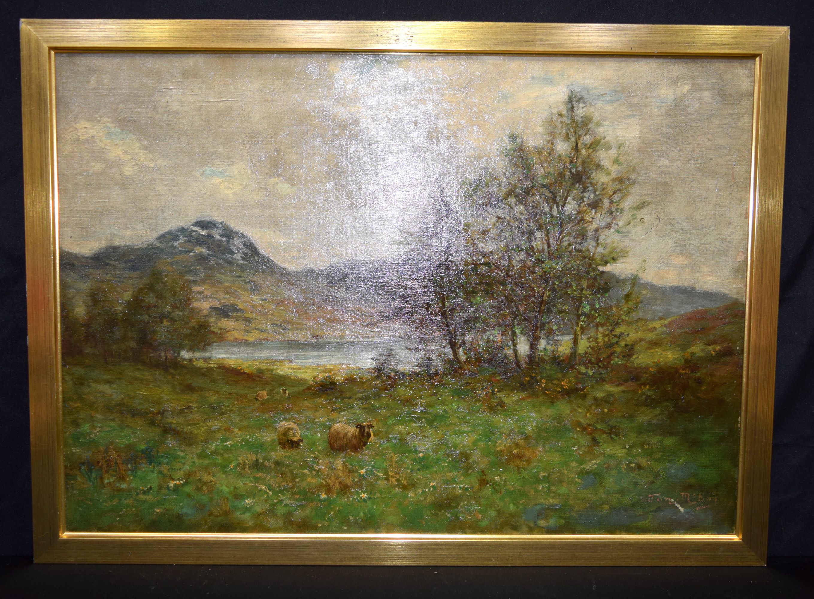Thomas Hope McKay 1870-1930, a 19th Century oil on canvas stretched over board entitled 'Loch Etive'