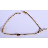 AN ANTIQUE 9CT GOLD WATCH CHAIN. 43cm long, weight 30g