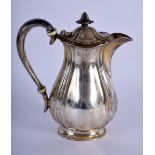 A LATE VICTORIAN SILVER JUG. 269 grams. Sheffield 1899. 15 cm x 13 cm.