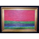 A large framed oil on board in the manner of Mark Rothko. 57 .