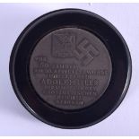 A NAZI SNUFF BOX. 5cm diameter, 2.2cm high