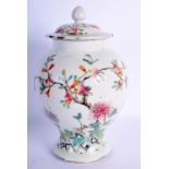 A 19TH CENTURY CHINESE FAMILLE ROSE PORCELAIN VASE AND COVER Guangxu, enamelled with fruit and folia