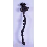AN EARLY 20TH CENTURY CHINESE CARVED HARDWOOD RUI SCEPTRE Late Qing/Republic. 34 cm long.