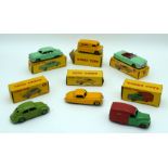 A collection of boxed Dinky model cars and commercials . (5)