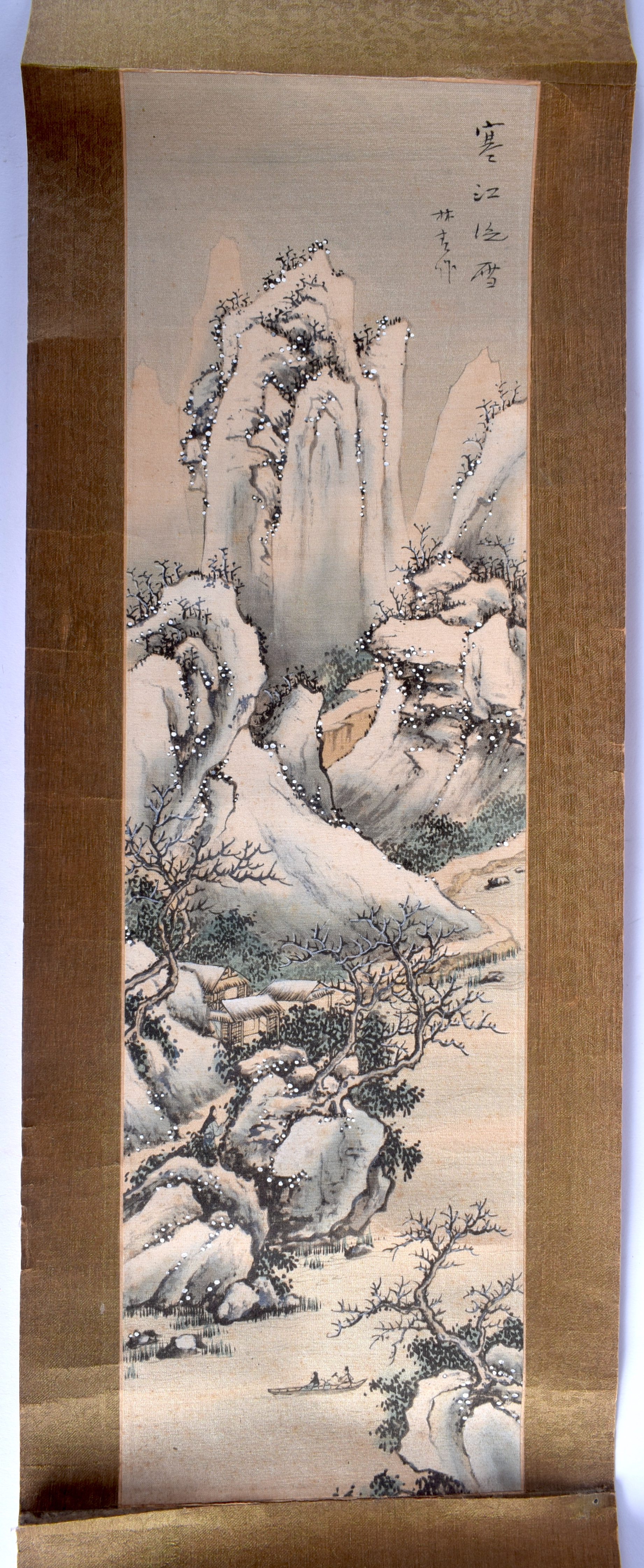 Chinese School (20th Century) 4 x Ink, Watercolour, Scrolls, Assorted scenes. Largest scroll image 5 - Image 8 of 10