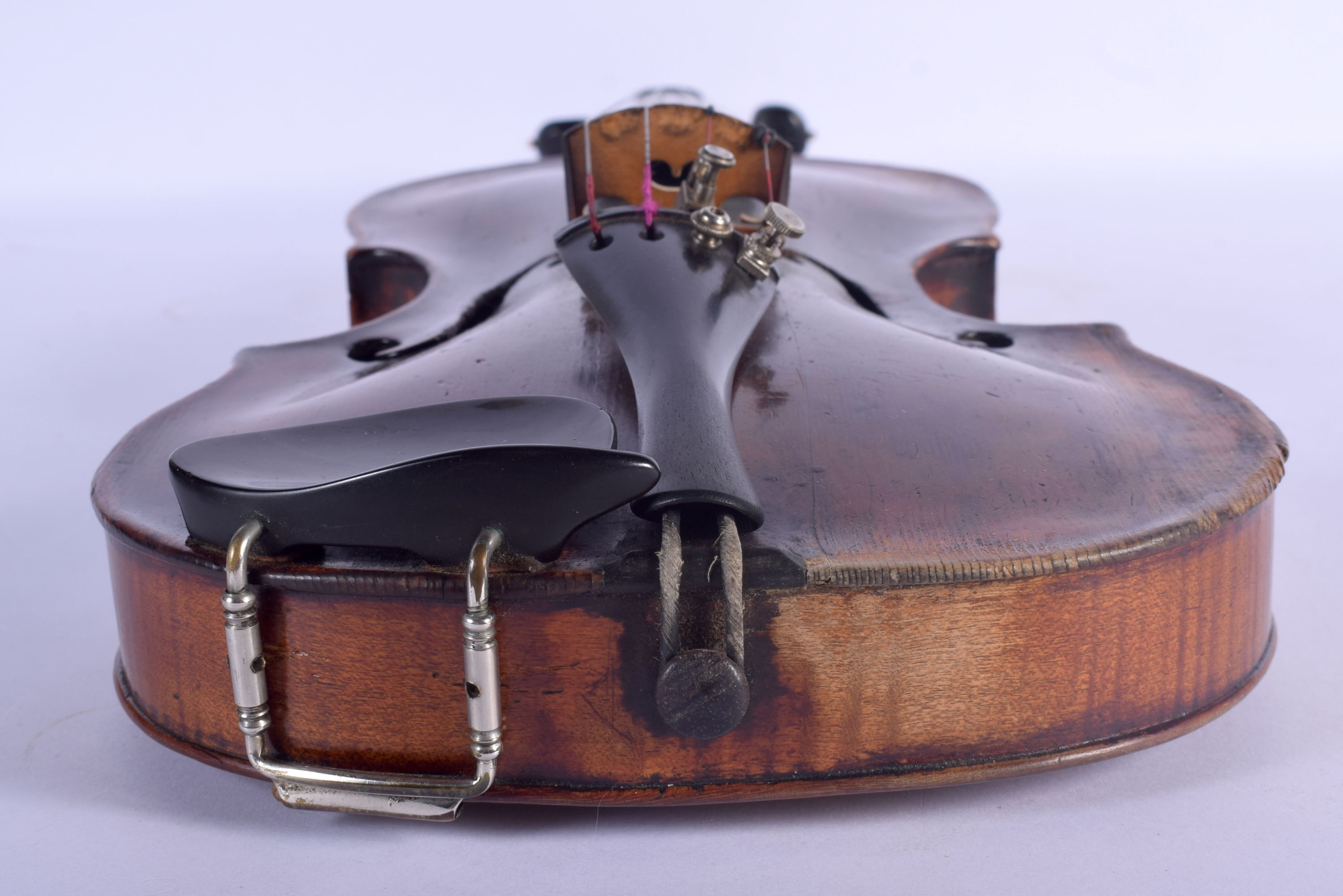 A CASED 18TH CENTURY SINGLE PIECE BACK VIOLIN by Charles & Samuel Thompson C1780, together with a go - Image 6 of 18