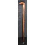 A walking cane carved from a WW1 propeller 83cm.