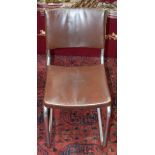 A vintage AEL chrome and leather chair 76 x 38 x 53cm.