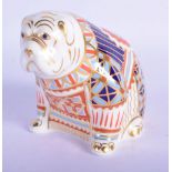 Royal Crown Derby paperweight bull dog. 8.5cm High