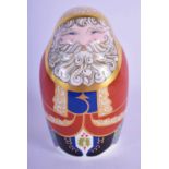 Royal Crown Derby paperweight Santa Claus. 11.5cm High