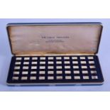 A COLLECTION OF STERLING SILVER GREAT AIRPLANE INGOTS. 102 grams. Each 1.1 cm x 1.3 cm. (qty)