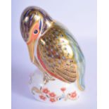 Royal Crown Derby paperweight kingfisher. 11.5cm High