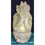 A large stone composite Gargoyle 46 x 30cm.