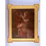 European School (18th/19th Century) Oil on canvas, Two cherubs. Image 62 cm x 48 cm.