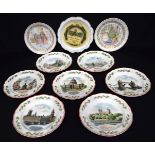 A collection of 1980s Wedgwood Christmas themed plates, together with a Manx music festival plate. 2